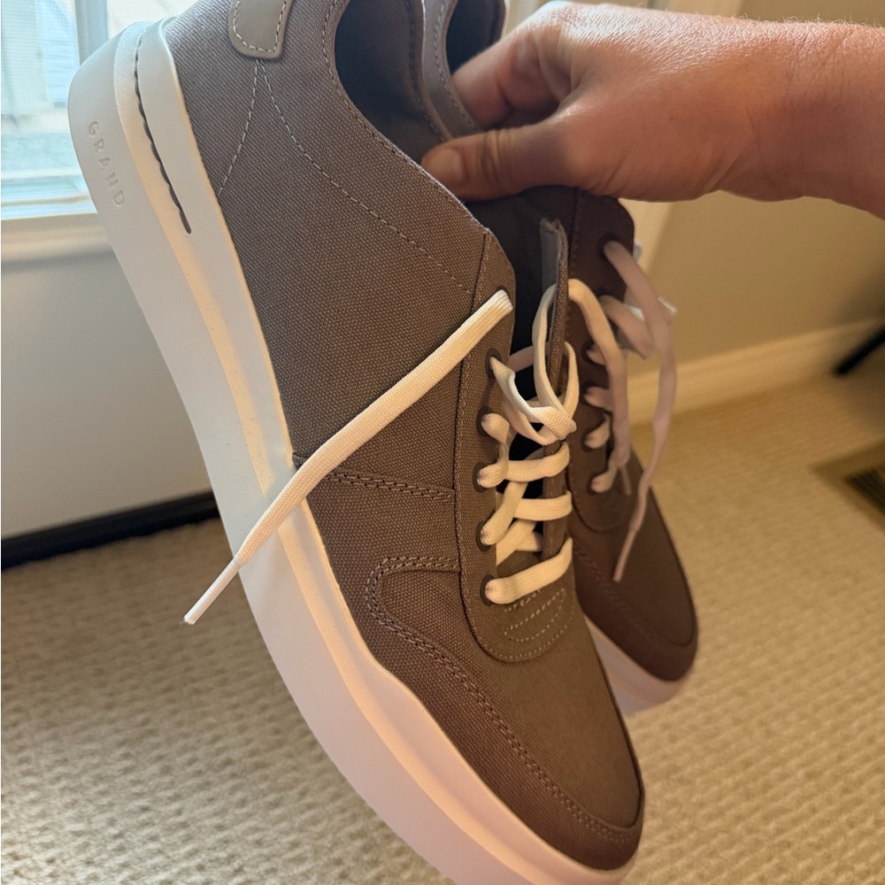 Cole Haan Brown and White Sneakers